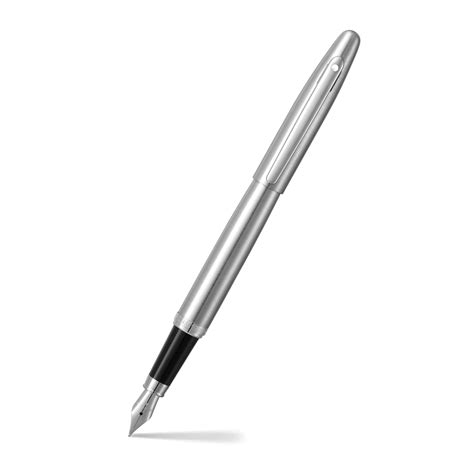 Sheaffer® VFM 9426 Brushed Chrome Fountain Pen With Chrome Trim - Medi