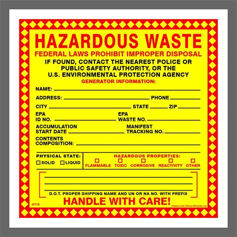 Osha Hazardous Waste Disposal Guidelines at Brian Fernandez blog