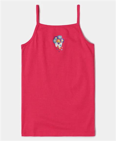 Buy Super Combed Cotton Rib Fabric Spot Printed Camisole with Regular ...