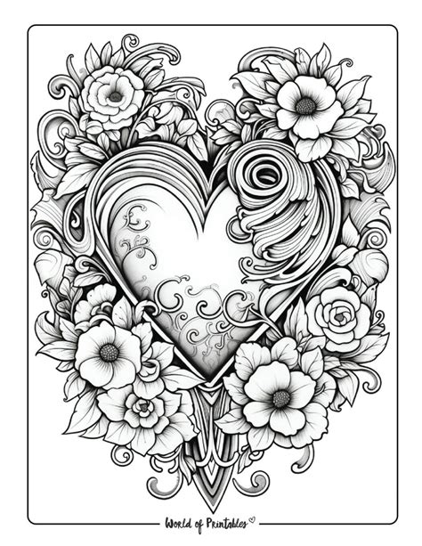 Love Coloring Pages - World of Printables