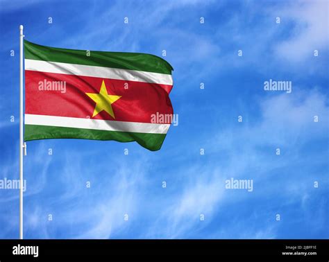 Flag map of suriname hi-res stock photography and images - Alamy