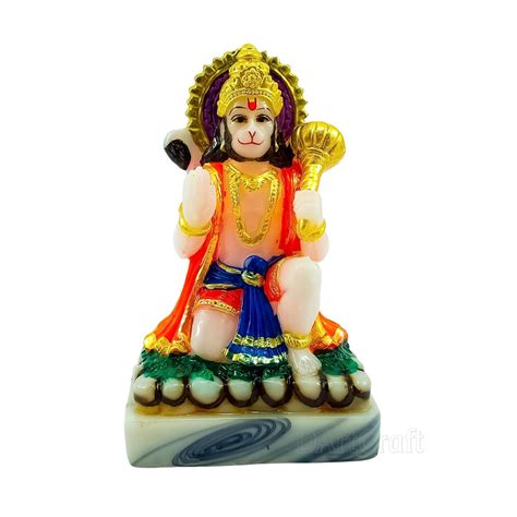 Buy D ArtCraft Polyresin Lord Hanuman Idol, Hanuman ji ki Murti with ...