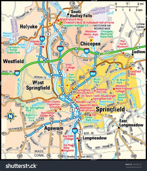 Image result for Springfield MA Map