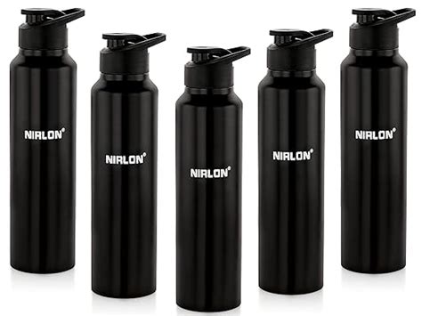 NIRLON Classic Flip Single Wall Stainless Steel Water Bottle 1000ml ...