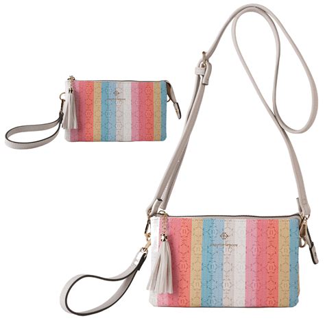 Nanette Lepore Women Crossbody Purse Faux Leather Handbag with ...