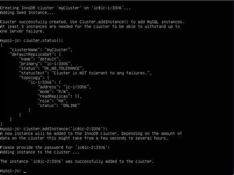 Image result for Add Cluster to MySQL Instance