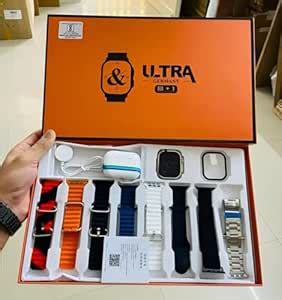 7in1 combo with watch ultra 2 and earbuds combo 7 straps earbuds with ...
