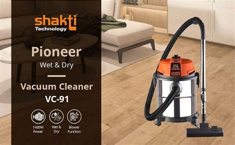Shakti Technology Pioneer Wet and Dry Vacuum Cleaner 1400 Watts, 20 ...