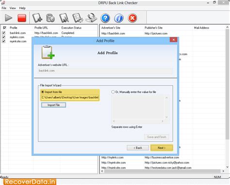 BackLink Checker Utility screenshots – Monitor link visibility