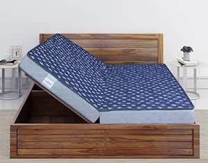 Springtek Book Fold Foldable Bonded Mattress, 4 Inches PU Foam Medium ...