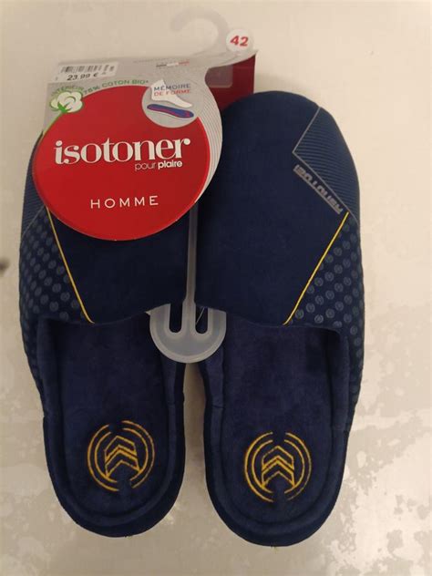 Chausson on sale isotoner homme