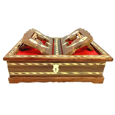 Santarms Wooden Holy Quran Box with rehal for Holy Quran Pak Book Stand ...