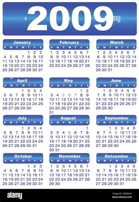mrc: Kalendarz na rok 2009 do wydrukowania