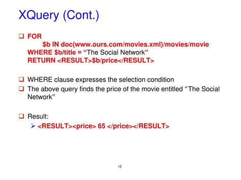 Data Model XQuery 的图像结果
