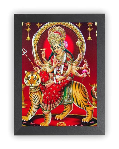 Nuoshopping Durga MAA NAV ROOP Photo Frame | Durga MAA Photo Frame ...