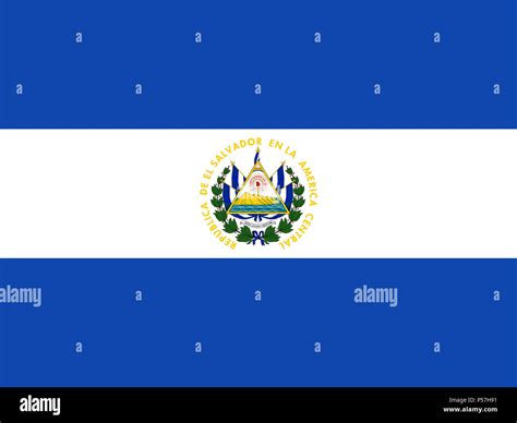 Official flag of el salvador hi-res stock photography and images - Alamy