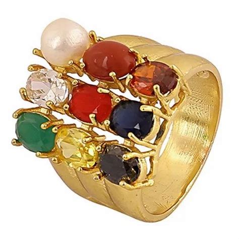 Navratna Ring - Chauki AD OM Navratna Ring Manufacturer from Jaipur