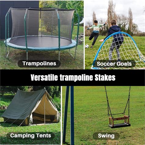 Buy Sukh Metal Tent Rebar Stakes - Trampoline Anchors Heavy Duty ...