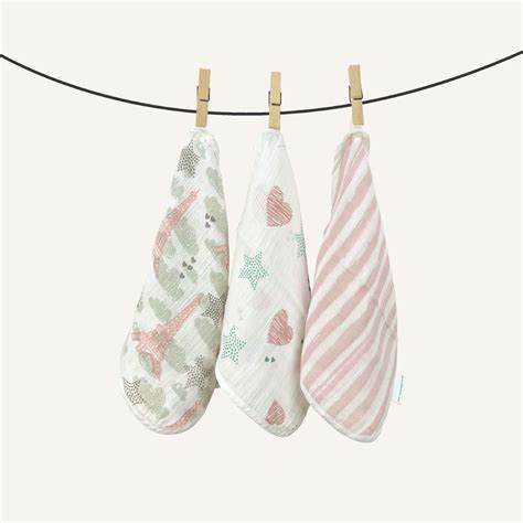 Abracadabra Muslin Wipes (Set of 3) - Eiffel Tower