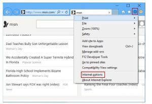 Internet Options Tools Menu 的图像结果