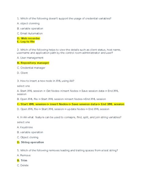 RPA certification (1) - Rpa certificate - Which of the following doesn ...