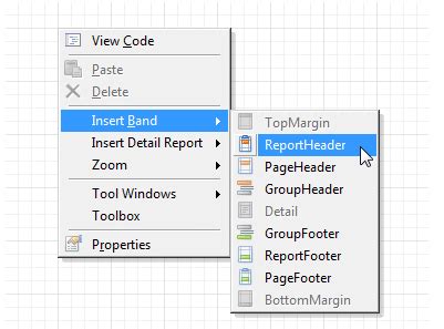 DevExpress Reporting Tool Code Behind Features 的图像结果