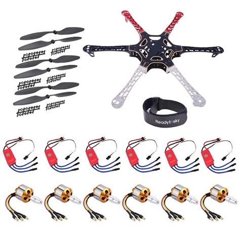 Hexacopter Drone Accessories Combo ( 6 x motor, 6 x esc, 3 x 1045 ...