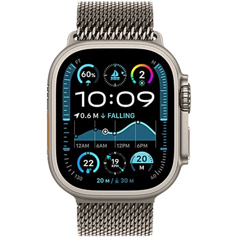 Buy Apple Watch Ultra 2 GPS+Cellular with Natural Titanium Milanese ...