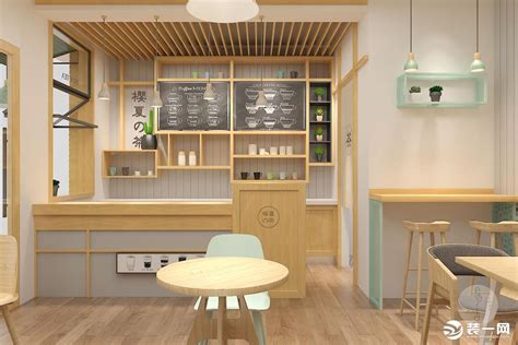 [北京]45㎡一点点奶茶店室内装修设计施工图-餐饮空间装修-筑龙室内设计论坛