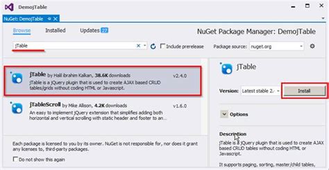 Image result for Create Table in Web Page Using ASP MVC
