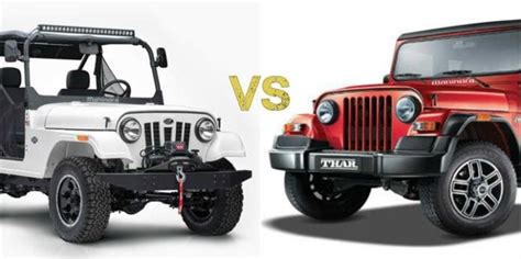 Mahindra Roxor Vs Mahindra Thar: Design, Interior, Engine And Price ...