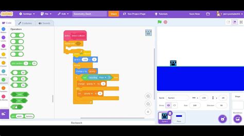 Image result for Scratch Geometry Dash Tutorial