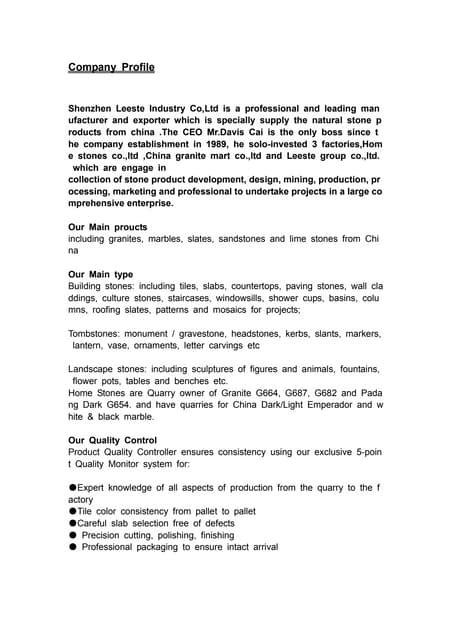 Image result for Company Introduction Example