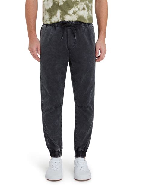 Buy Epic Mens & Big Mens Twill Denim Acid Washed Jogger Pants, Sizes XS ...