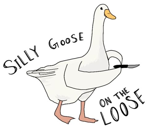 Silly goose painting funny goose print people person art geese goose ...