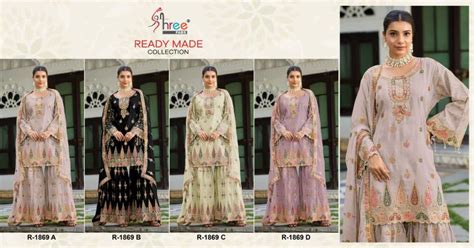 Shree R 1869 Pakistani Ready Made Salwar Suits Collection