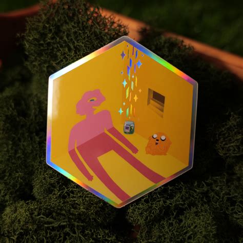 Prismo and Jake sticker//pickles/holographic sticker/laptop decal ...