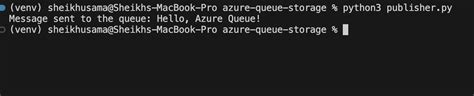 Azure Function Storage Queue Trigger Python Example 的图像结果