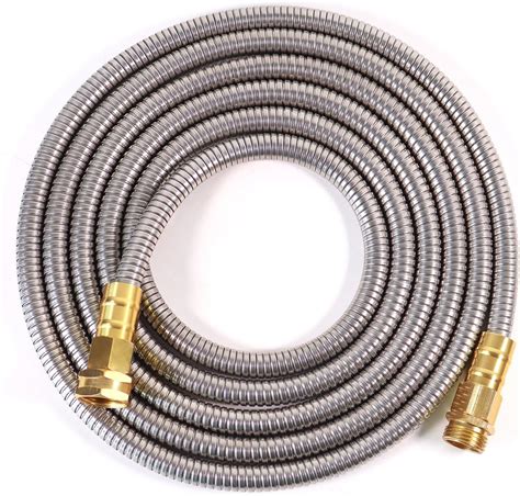 Amazon.com: Holldoor Short Metal Garden Hose 10 ft – 304 Stainless ...