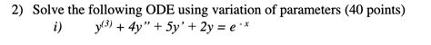 Image result for Variation of Parameters Ode Examples