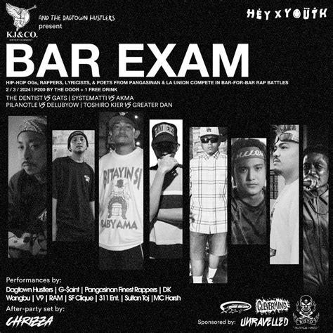 “BAR EXAM”, Hey x Youth, Dagupan City, 3 February 2024 | AllEvents