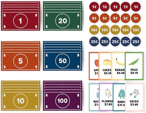 Buy Good Ground Pretend Play Kids Felt Money Educational Montessori Toy ...