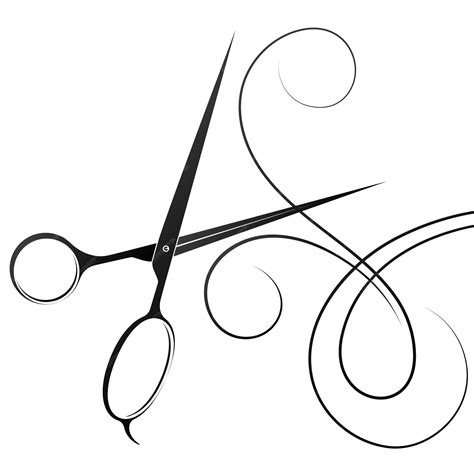 Premium Vector | Hair stylist scissors silhouette and curl hair