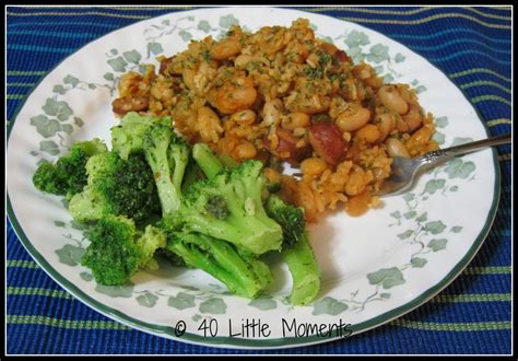 40 Little Moments: Tasty Tuesday - Sausage, Beans and Rice