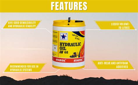 STAROL STAR Hydstar Aw 68 (Hydraulic Oil Aw 68) (20 L) : Amazon.in: Car ...