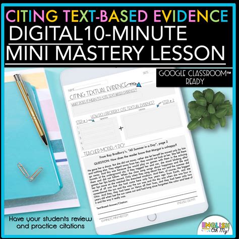 Citing Text Evidence Digital Activity - English, Oh My!