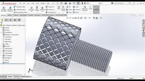 SolidWorks 2020 Thread 的图像结果