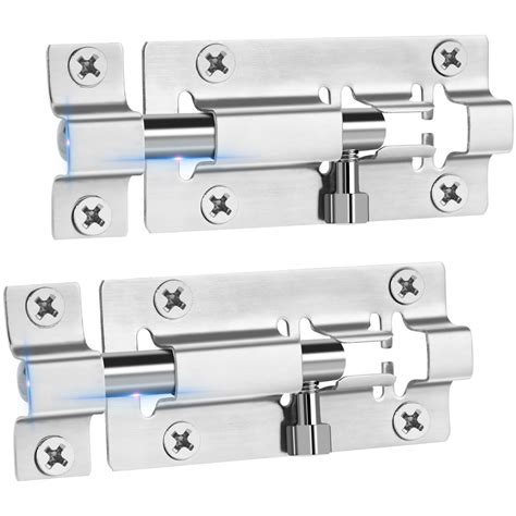 INBOF 2 Pack Slide Lock, 3 Inch Barrel Bolt Latch, Premium Door Bolt ...