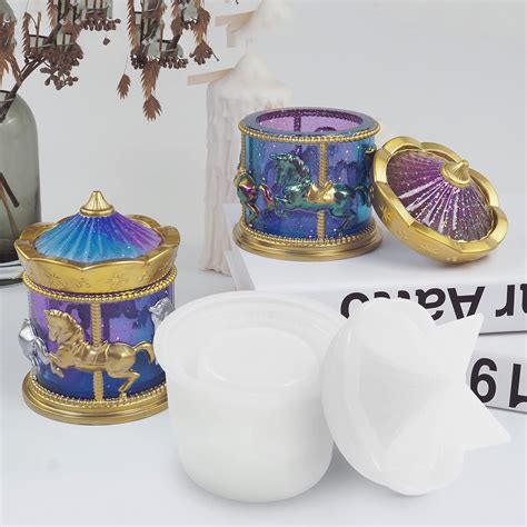 Horse Carousel Storage Box WCM404 – MATIN IMPEX