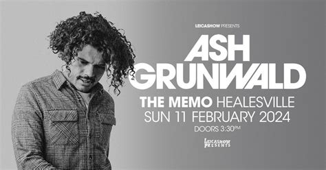 ASH GRUNWALD Live at The Memo | Healesville, Healesville., Yarra Glen ...